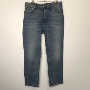 Lauren Ralph Lauren Black Label Med Wash High Rise Stretch Straight Leg size 14